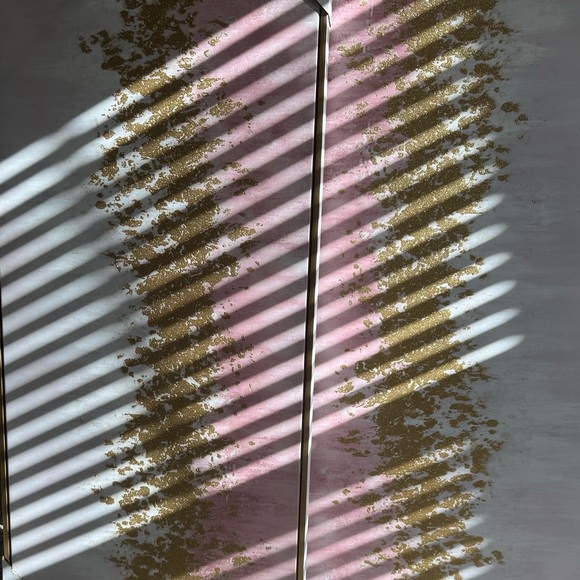 Wall Decor | 2 Glam Pink Gold Gradient Wall Panels | Poshmark